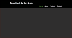 Desktop Screenshot of clanesteelgardensheds.ie