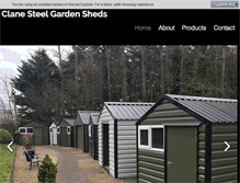 Tablet Screenshot of clanesteelgardensheds.ie